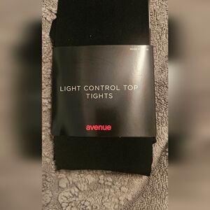 Avenue Light Control Top Tights - Black